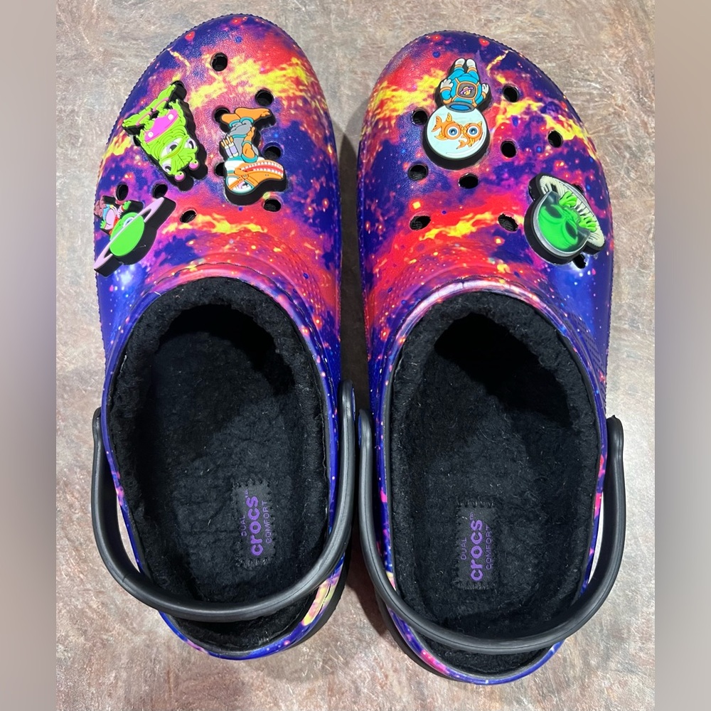Crocs x Ron English WHIN Lined Clogs AREA 54 Aliens Universe Little Kids Size 5